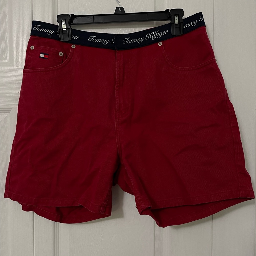 Vintage Red Tommy Hilfiger Jean Shorts